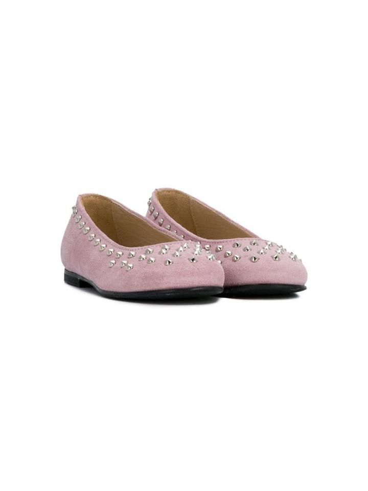 Ermanno Scervino Junior Teen Studded Ballerinas - Pink
