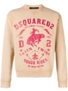 Dsquared2 Bad Cowboy Print Sweatshirt - Nude & Neutrals
