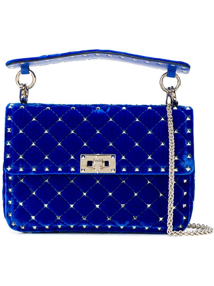 Valentino Rockstud Spike Tote Bag - Blue