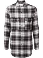 Song For The Mute Tartan Pattern Shirt - Black