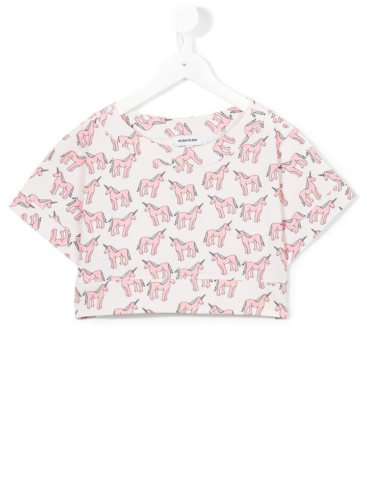 Au Jour Le Jour Kids Unicorn T-shirt, Size: 12 Yrs, White