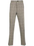 Kenzo Checked Printed Tailored Trousers - Nude & Neutrals