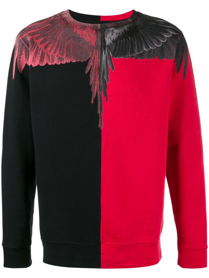 Marcelo Burlon County Of Milan Paz Printed Sweatshirt, Men's, Size: Xl, Black, Cotton
