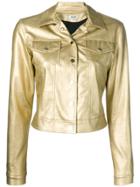 Liu Jo Cropped Fitted Jacket - Gold