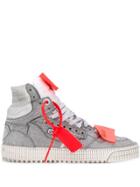 Off-white Glitter Effect High-top 3.0 Trainers - Silver