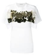 Christopher Kane Sequin Panel T-shirt - White
