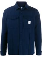 Nanushka Quilted Shirt Jacket - Blue