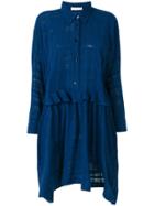 Peter Jensen Smock Shirt Dress - Blue