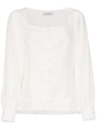 Deitas Square Neck Blouse - White