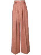 Petar Petrov Palazzo Trousers - Red