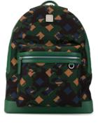 Mcm Zipped Tri-colour Backpack - Green