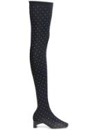 Alyx Over The Knee Sock Boots - Black