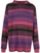 Supreme Knit Stripe Hoodie - Purple