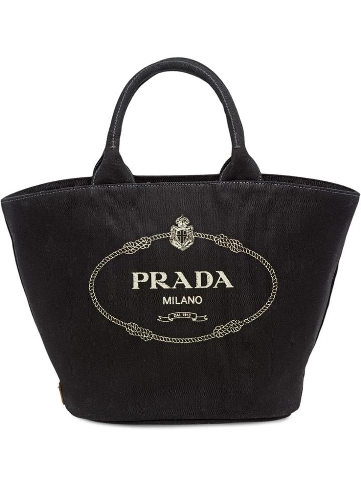 Prada Fabric Handbag - Black