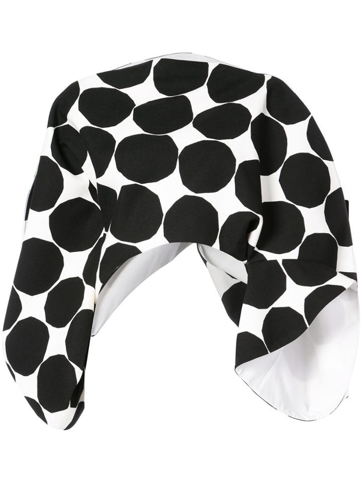 Junya Watanabe Comme Des Garçons Graphic Print 3/4 Sleeve Top - Black