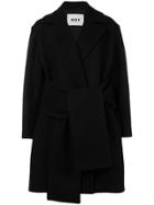 Msgm Belted Coat - Black