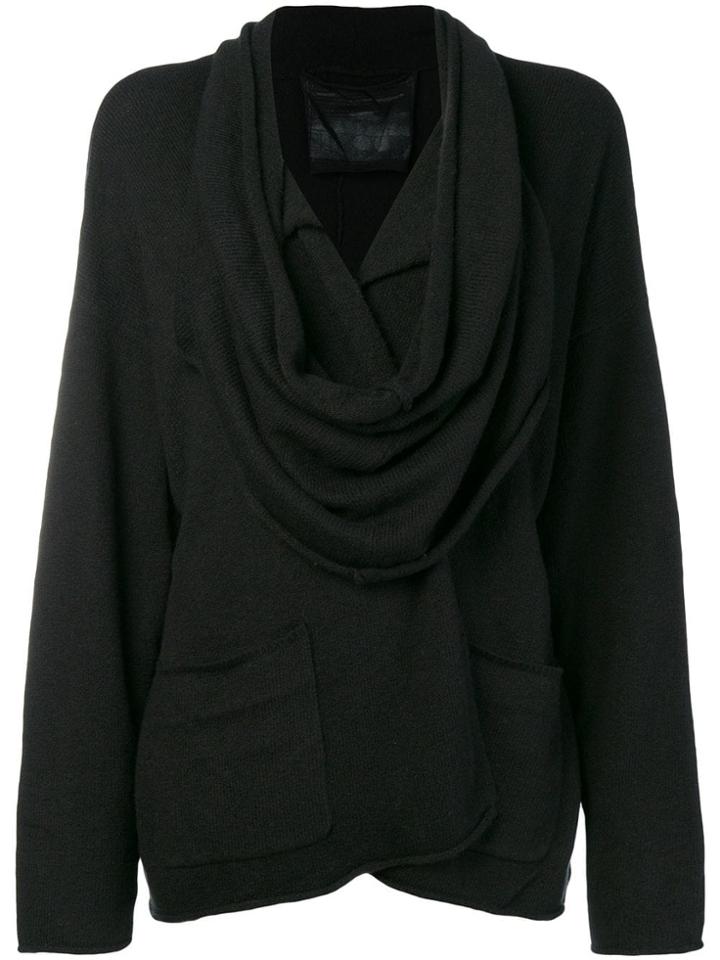 Rundholz Black Label Scarf Neck Cardigan