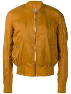 Rick Owens Drkshdw Zipped-up Bomber Jacket - Yellow
