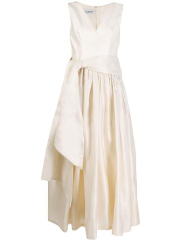Dolce & Gabbana Pre-owned 2000s V-neck Gown - White