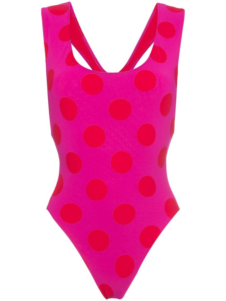 Araks Jireh Polka Dot One-piece - Pink & Purple