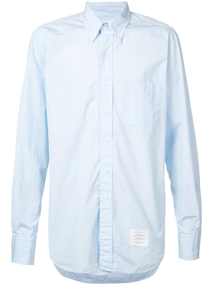 Thom Browne - Button-down Shirt - Men - Cotton - 3, Blue, Cotton