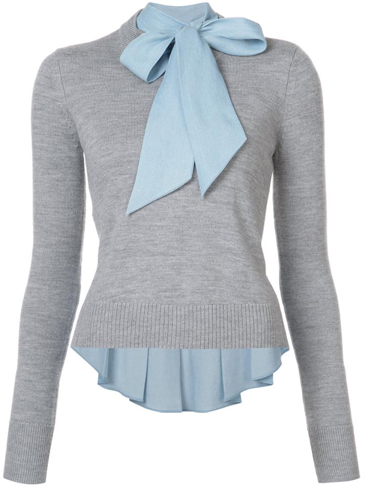 Veronica Beard Layered Jumper - Grey