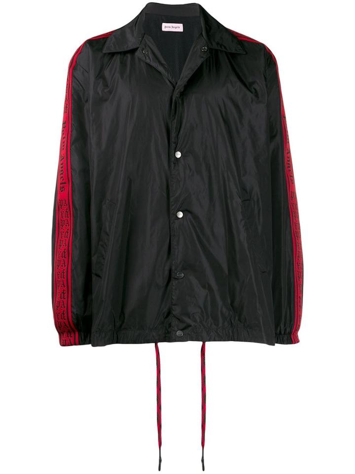 Palm Angels Logo Tape Track Jacket - Black