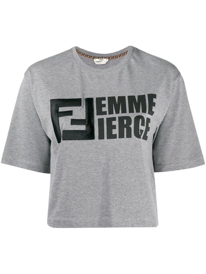 Fendi Femme Fierce T-shirt - Grey