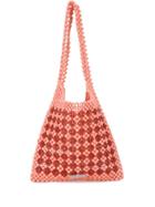Loeffler Randall Charlie Beaded Tote Bag - Pink