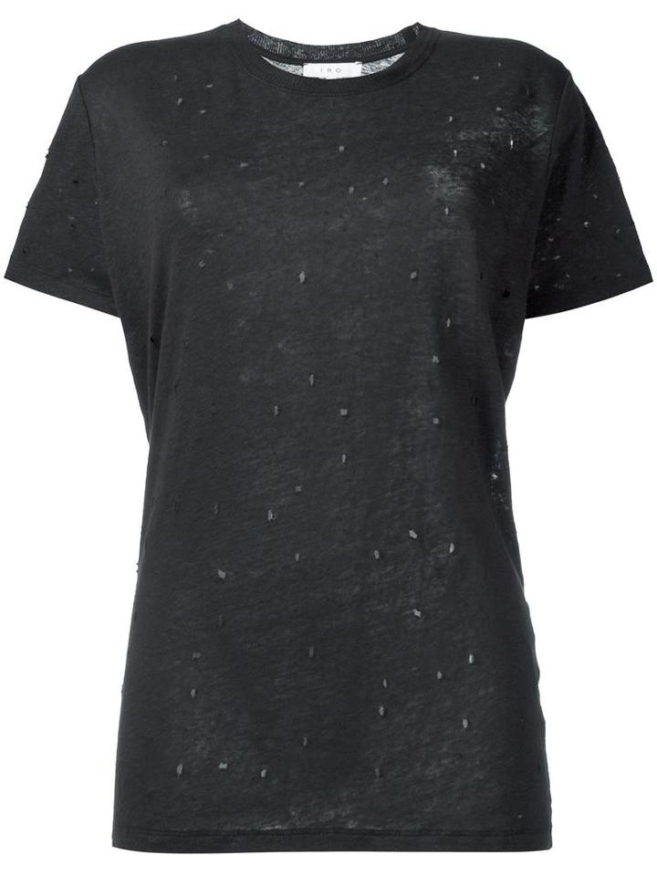 Iro 'clay' T-shirt, Women's, Size: Large, Black, Linen/flax
