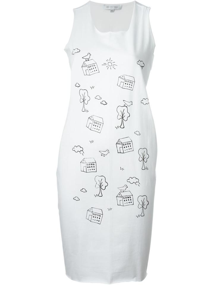 Io Ivana Omazic Drawing Print Dress