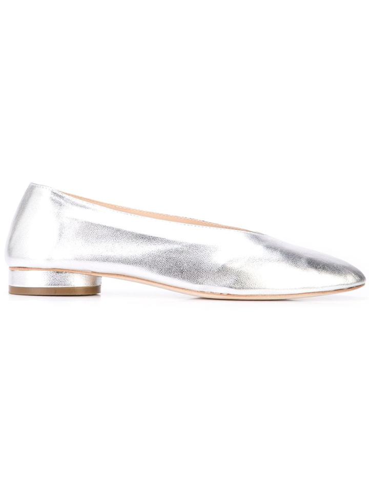 Loeffler Randall Gwen Ballerina Shoes - Silver