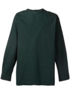 Marni Buttoned Back Longsleeved T-shirt, Men's, Size: 46, Green, Cotton
