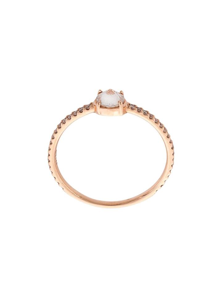 Eva Fehren 18kt Rose Gold Solitaire Diamond Ring