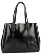 Lanvin - Woven Top Handle Tote - Women - Calf Leather - One Size, Black, Calf Leather