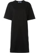 Steve J & Yoni P Logo Print Oversized T-shirt, Women's, Size: Medium, Black, Cotton