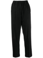 Jil Sander Contrast Stitches Trousers - Black