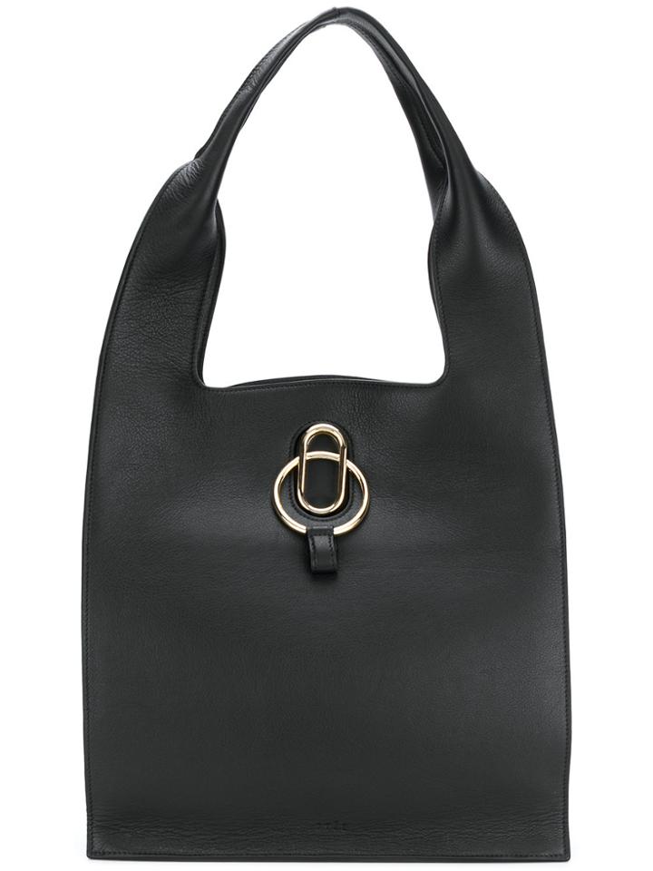 Stée Ring Lock Shoulder Bag - Black