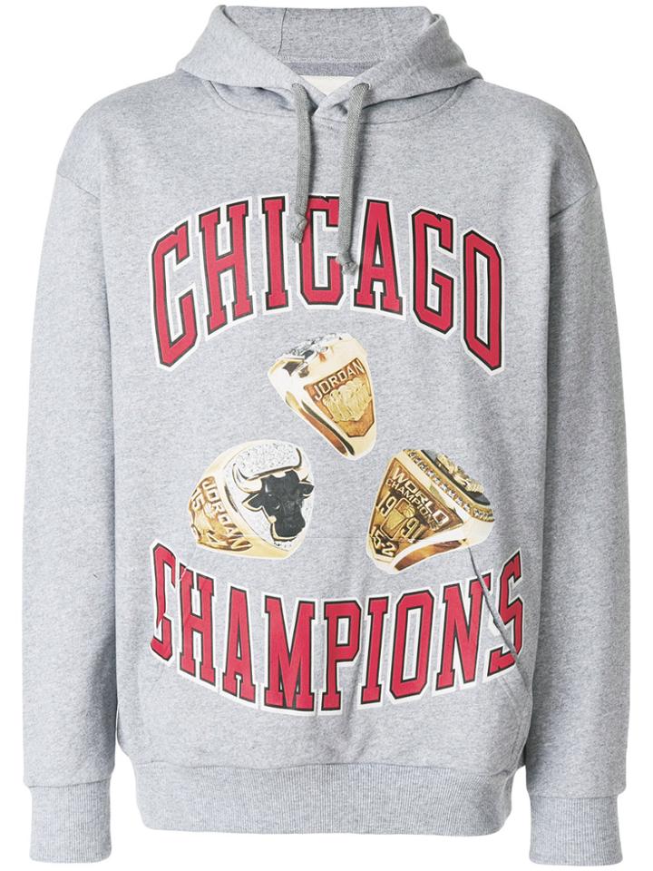 Ih Nom Uh Nit Chicago Rings Longsleeved Hoodie - Grey
