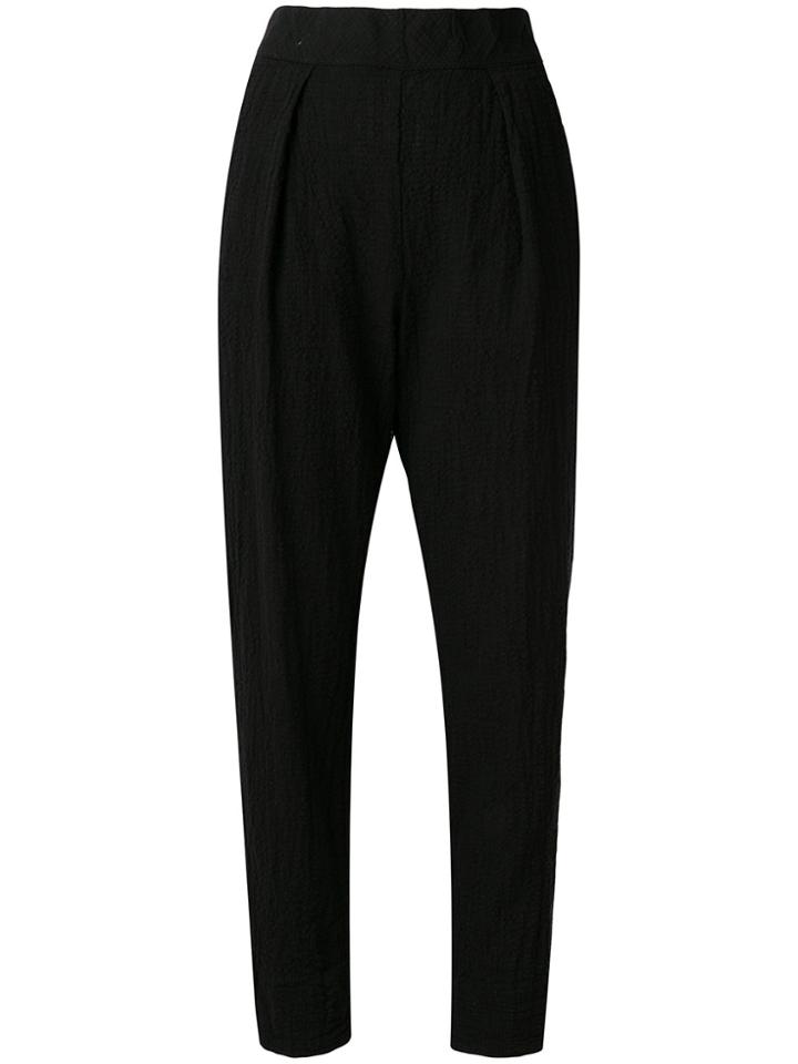 Raquel Allegra High Waist Tapered Trousers - Black