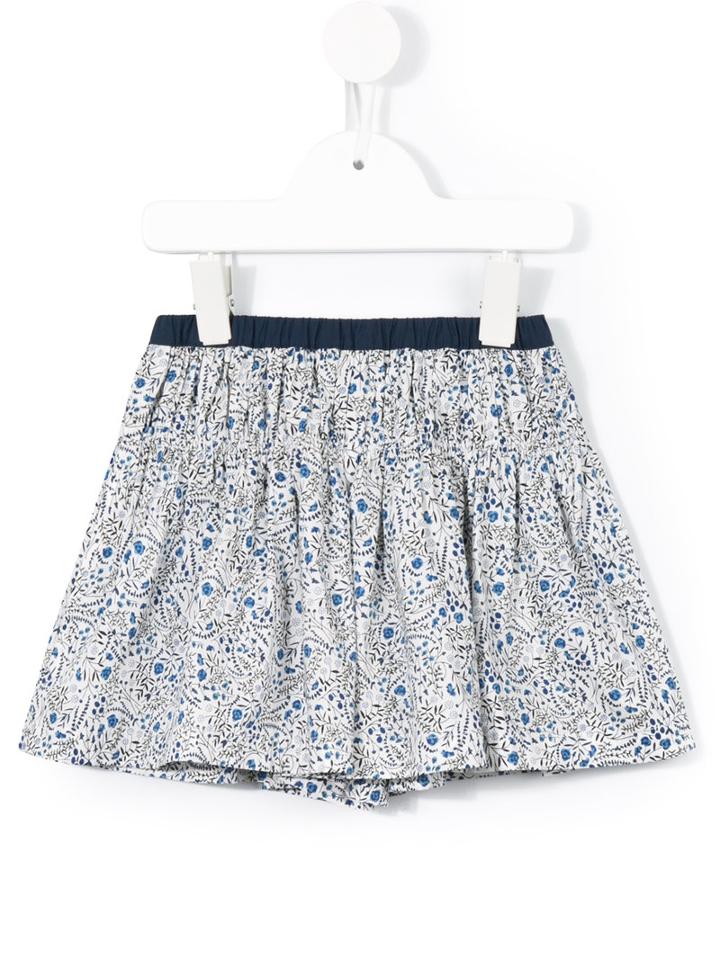 Familiar - Floral Print Shorts - Kids - Cotton - 2 Yrs, White