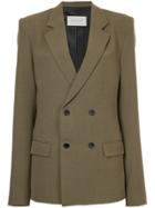 Strateas Carlucci Double Breasted Jacket - Green