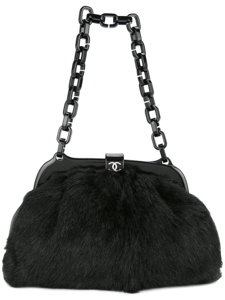 Chanel Vintage Chain Handbag - Black