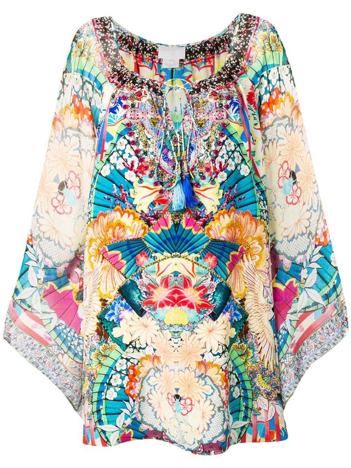 Camilla Printed Kaftan Dress - Blue