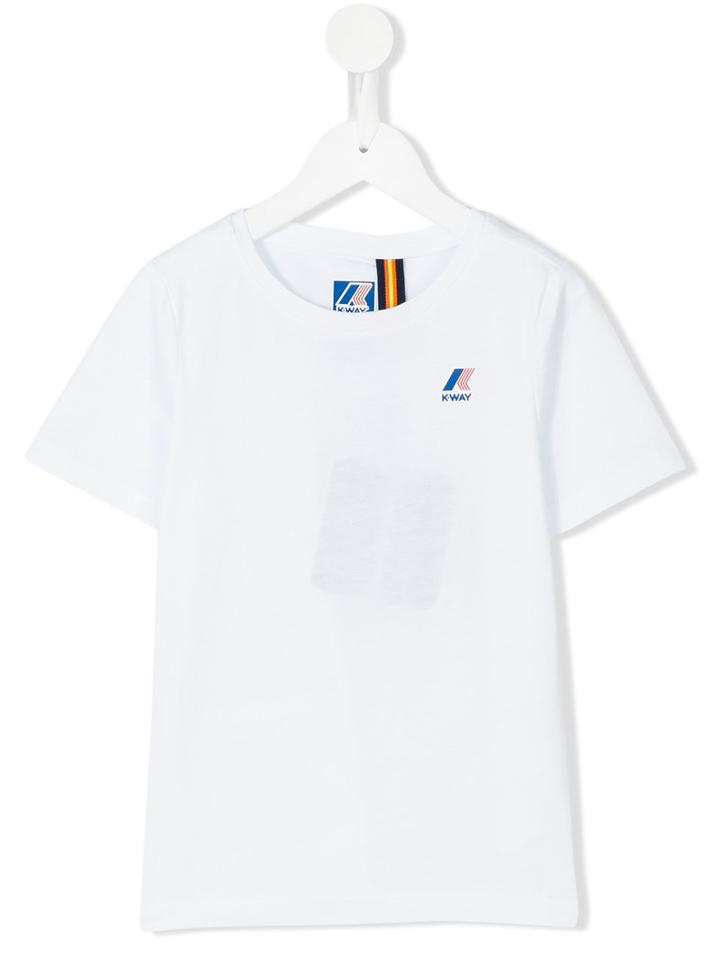 K Way Kids - Chest Logo T-shirt - Kids - Cotton - 3 Yrs, White