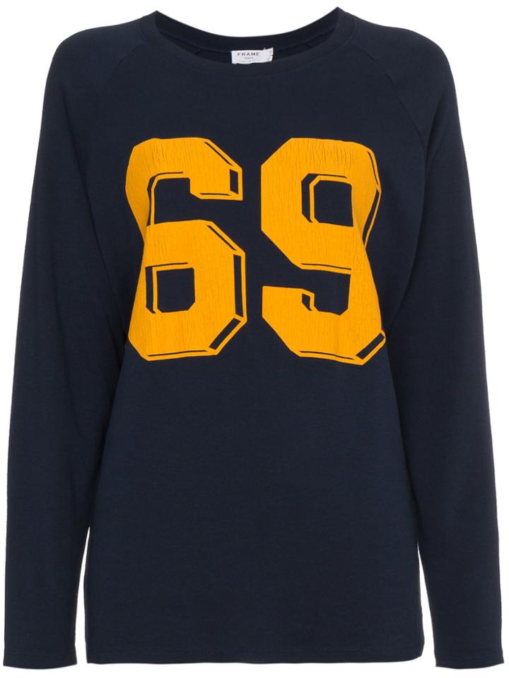 Frame Denim Collegiate T Shirt - Blue