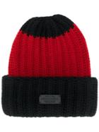 Dsquared2 Knitted Beanie Hat - Black