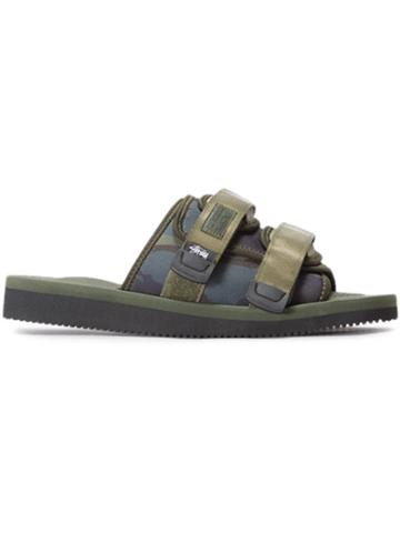 Suicoke X Stussy Moto Sandals - Green