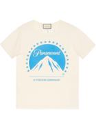 Gucci Oversize T-shirt With Paramount Logo - White