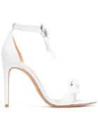 Alexandre Birman Knotted Leather High-heeled Sandal - White